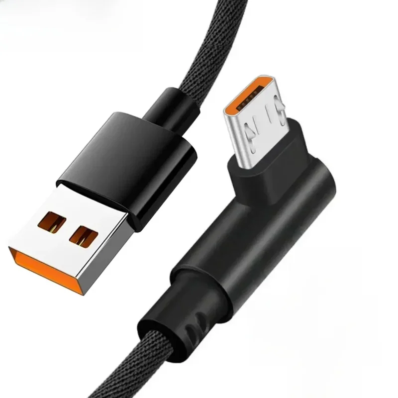 AliExpress - NNBILI Micro-USB-Kabel, 90 Grad USB-Kabel für Samsung S7 Xiaomi Android Smartphone, Telefon, USB-Kabel, 2,4 A, Schnellladung, 1 m/2 m/3 m