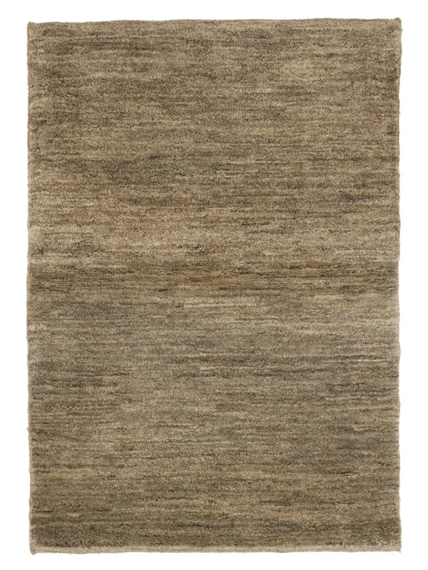 Handknuten Gabbeh 84X121 Orientalisk Ullmatta Brun Liten
