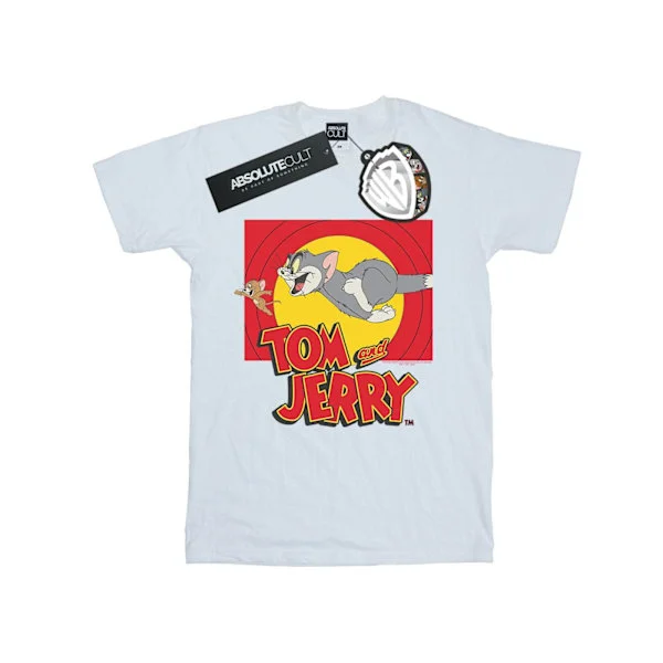 Tom And Jerry Herr T-shirt Jakt Scen 4XL Vit