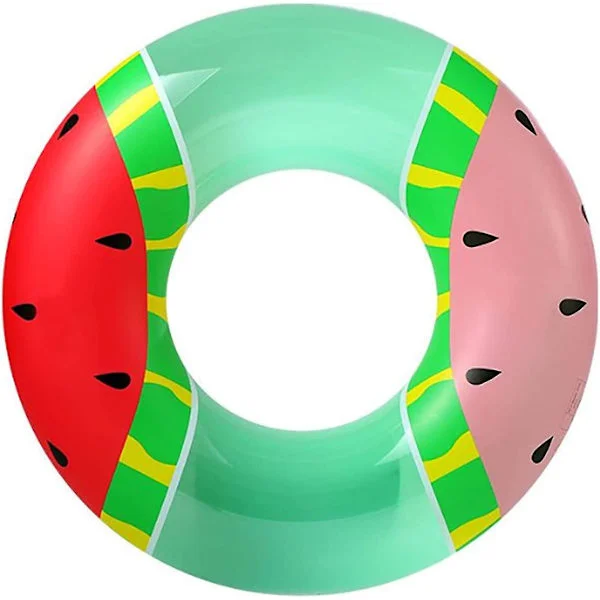 Ifeng 2 st Inflatable Pool Floats Badringar, 29,5a Vattenmelon Tjock Badring, Uppblåsbara Frukt Pool Floats, Uppblåsbara Rör Roligt Vatten Till