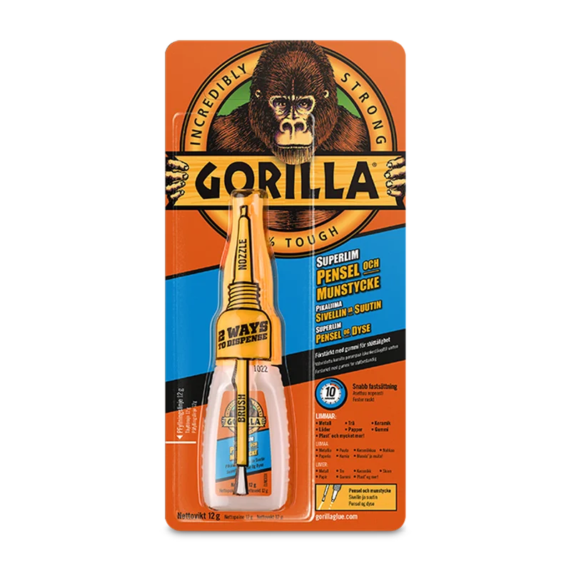Super Glue Gorilla Brush & Nozzle 12g