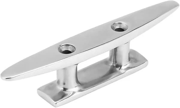 Mordely Boat Cleats, 4 Stainless Steel Boat Mooring Dock Chock Deck Rope Cleat