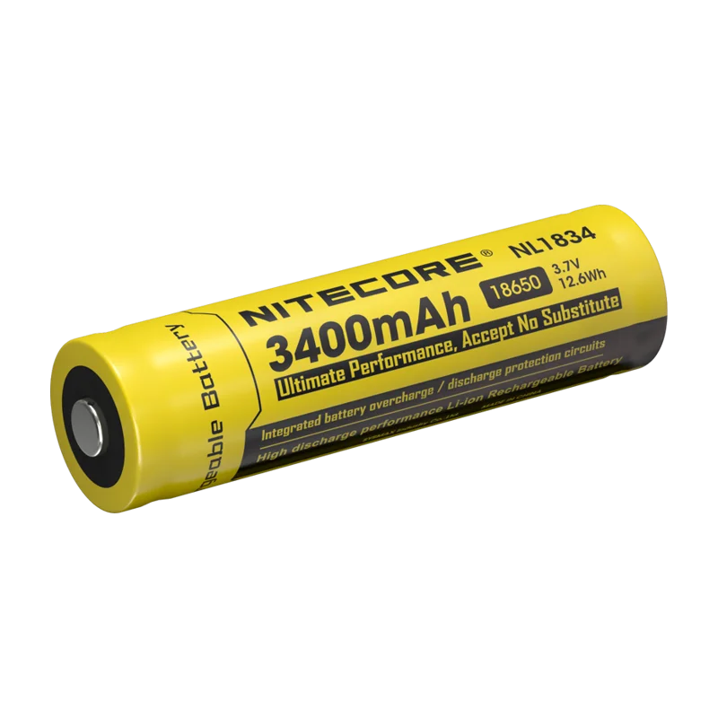 Nitecore battery 18650 3400mAh rechargable