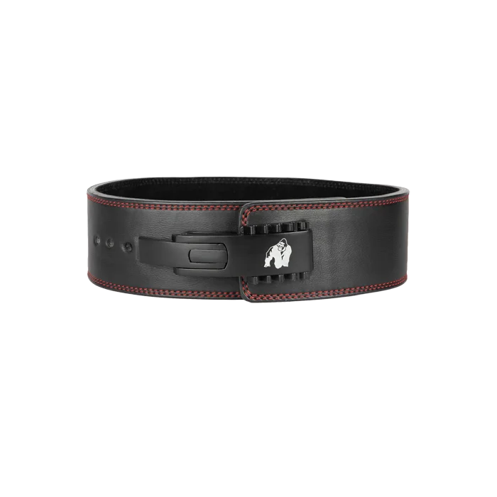 Gorilla Wear Gear 4 Inch Premium Lever Belt, Black