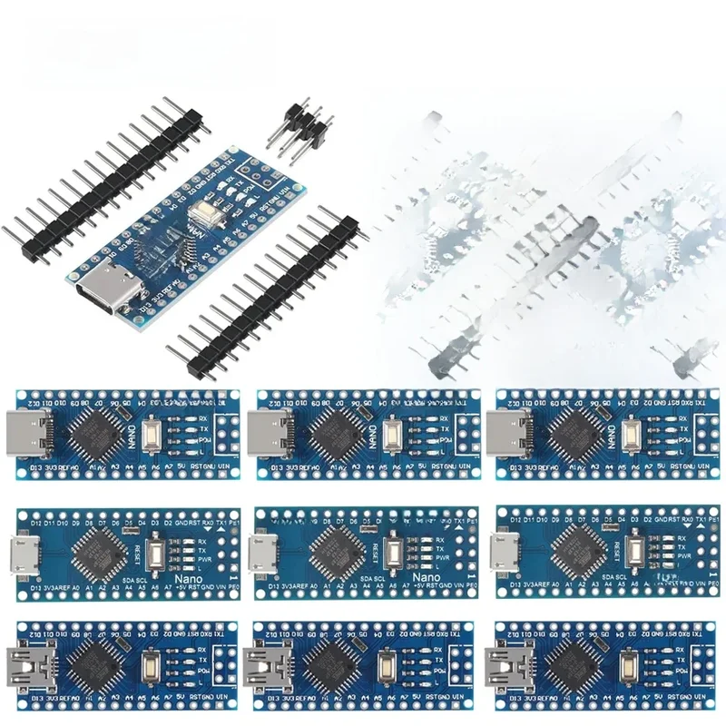 AliExpress - Mini / Typ-C / Micro USB Nano 3.0 Mit dem Bootloader-kompatiblen Nano-Controller für Arduino CH340 USB-Treiber 16 MHz ATMEGA328P