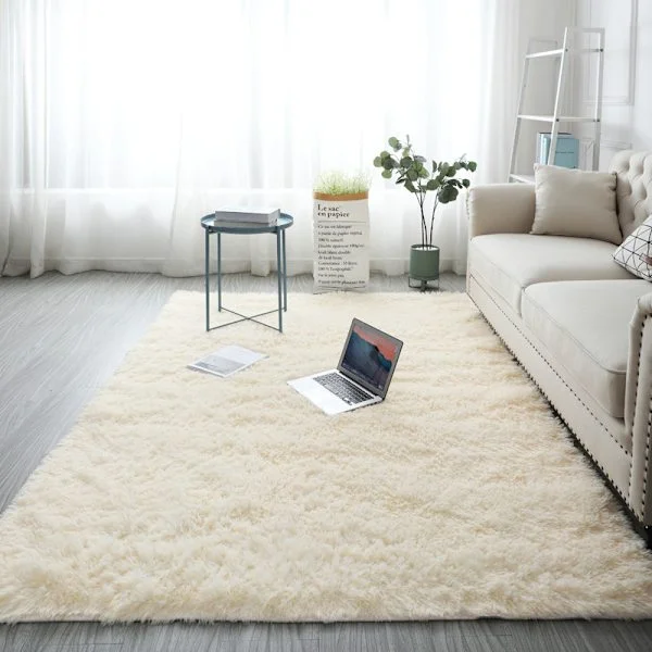 Shaggy Teppe, Enkelt Moderne Fluffy Stue Soverom Ultra Myk Mikrofiber - Flere fargevalg - 160×200cm