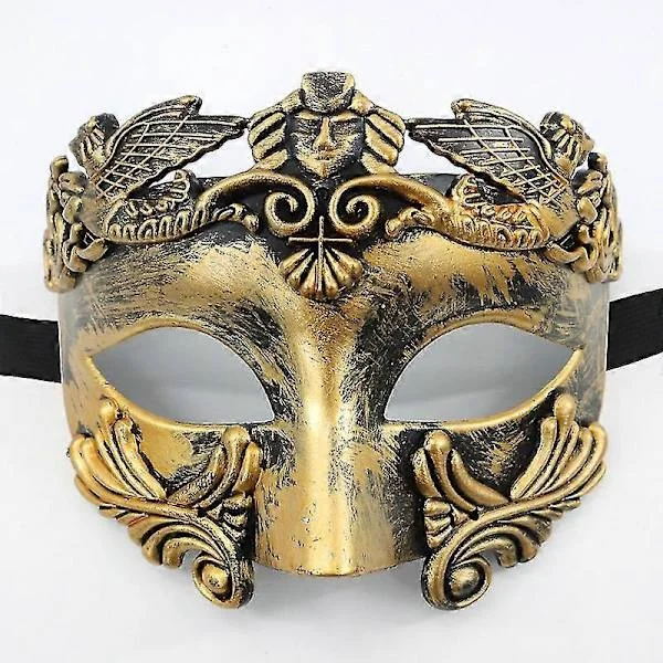 Antik grekisk spartansk krigare romersk maskeradmask män venetiansk mask bröllopsmask maskeradmask bröllopsmask burlesk maskeradfest