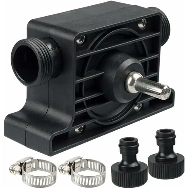 Vatten- och oljepump för borrar, mini bärbar elektrisk borrdriven pump, miniatyrborrpump med högt flöde för akvarium, damm och trädgård