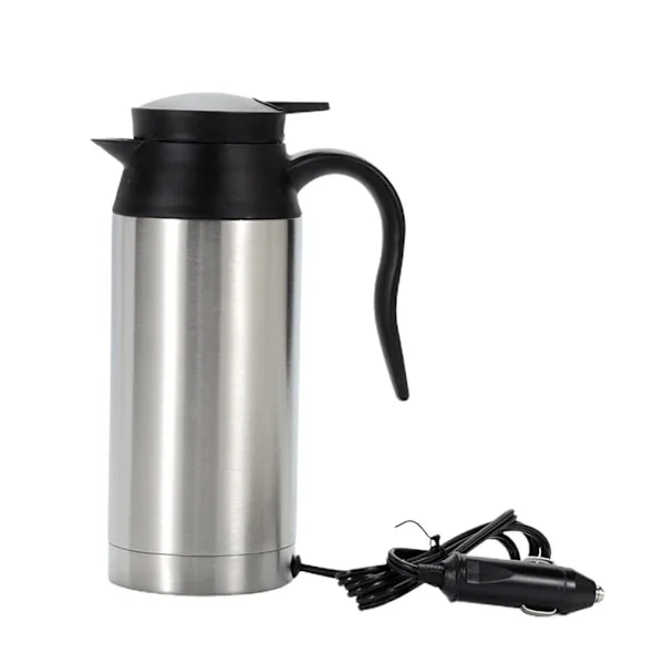 12V & 24V Car Heater Kettle in Stainless Steel Electric Travel Kettle Water Heating Bottle for Travel - XF21-_yux