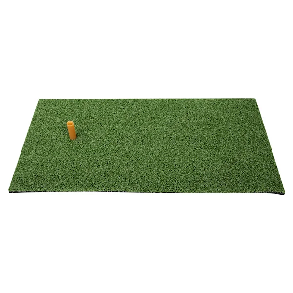Golfmatta för slagträning inomhus och utomhus, gräsmattor för golfsvingträning med gummitee