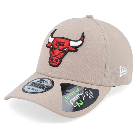 New Era - NBA Beige adjustable Cap - Chicago Bulls Repreve 9FORTY Camel Adjustable @ Hatstore