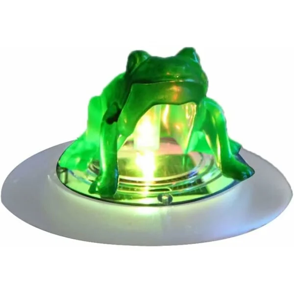 [KK] 【jia】Flytande lampa för pool, vattentät, flytande lampa för pool, grodlampa för pool, trädgårds- och gårdsbelysning KLB