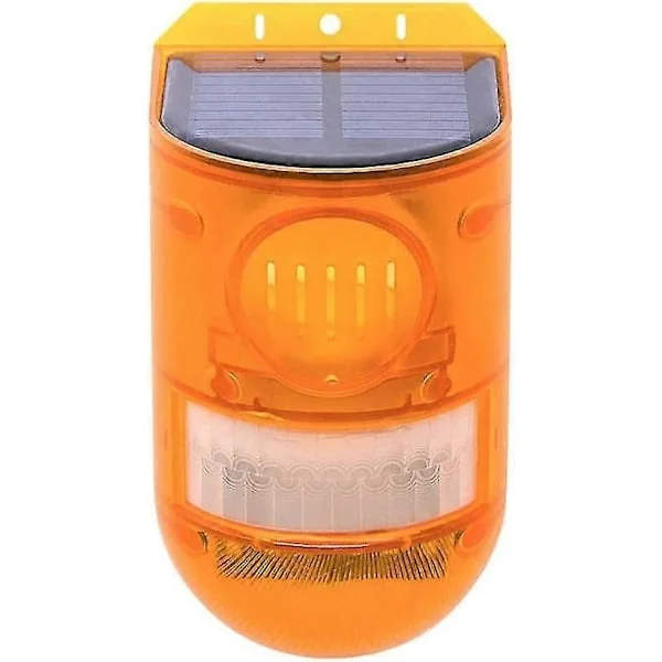 Solar Strobe Advarsels LED Blinkende Byggeplads Sikkerheds Vejlys Alarm Barrikade Trafik Signallampe, ip65 (gul)