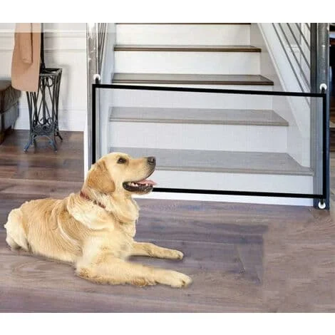 Hundesperrer, Bærbar Hundedørvakt Sammenleggbar Hundegrind Trappegrind Barriere Barriere for Kjæledyr Hunder Katter 180 75CM