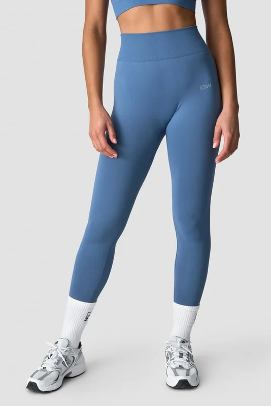 ICANIWILL - Define Seamless Tights Dusty Steel Blue - Treningstights - Dame - ICIW