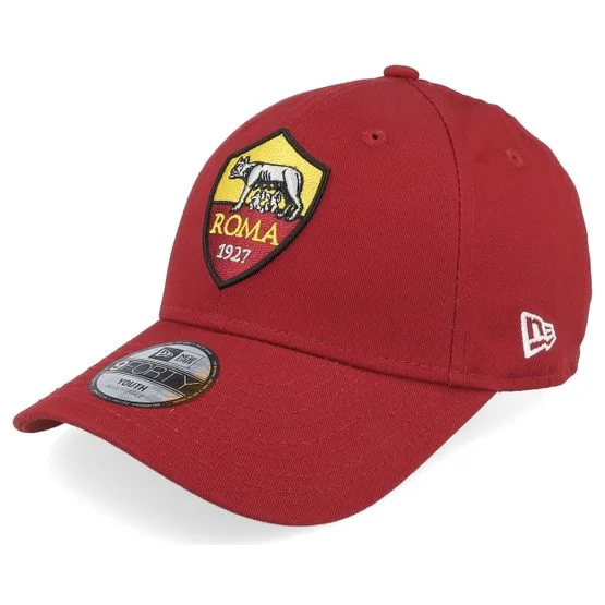 New Era - Football Rød adjustable Caps - Kids AS Roma Core 9FORTY Red Adjustable @ Hatstore