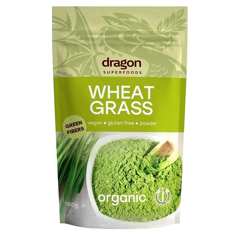 Dragon Superfoods Hvedegræs pulver Ø 150 g, Helse & Madvarer, Krydderier, Øvrigt
