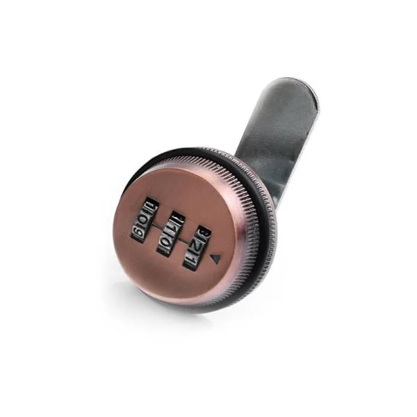 Mailbox Lock 20mm / 30mm 3-Digit Combination Mailbox Lock, Rotary Lock for Cabinet Drawers 30mm - Red Antique Mechanical Combination Lock