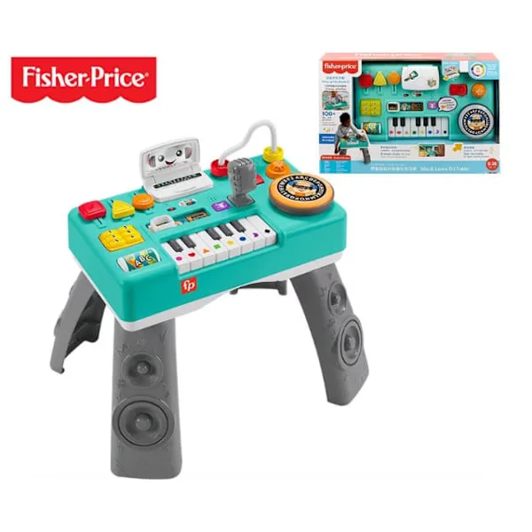 [NX]Activity Center Fisher Price Mix & Learn DJ-pöytä (Anna lasten oppia kaksikielisyyttä)