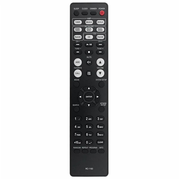Fjärrkontroll Ersättning RC-1163 För DENON AV Receiver