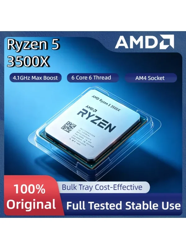 AliExpress - Socket AM4 AMD Ryzen 5 3500X R5 3500X 3,6GHz Sechs-Kern Sechs-Thread CPU-Prozessor 7NM 65W L3 32M Ohne Verpackung Pro Max