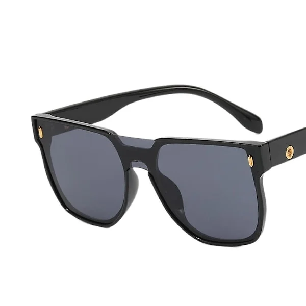 Överdimensionerade fyrkantiga solglasögon Fashion Polarized Sunglasses Herr/Dam Retro Solglasögon Fiske Körning Vandring Golf 100% UV-skydd (Svart)