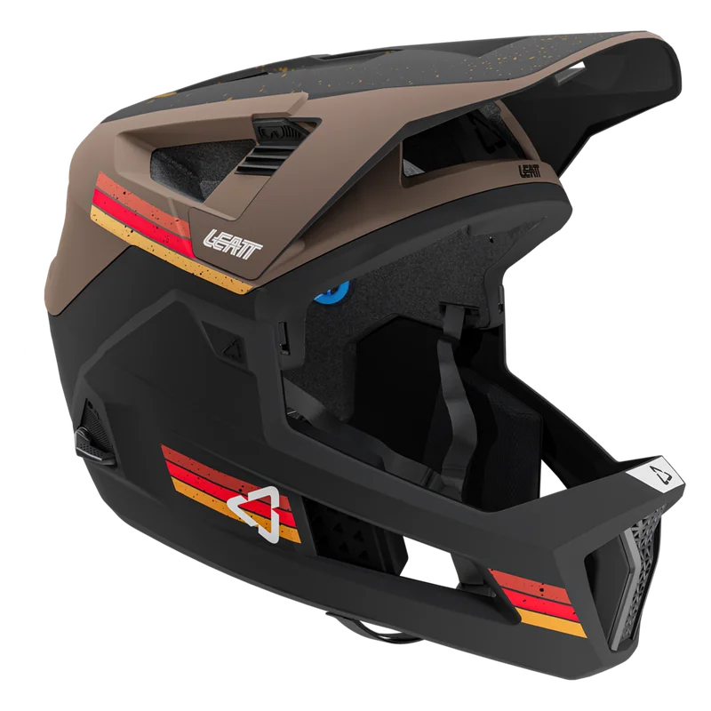 Downhill MTB Helm Leatt Enduro 4.0 Lehm Braun S