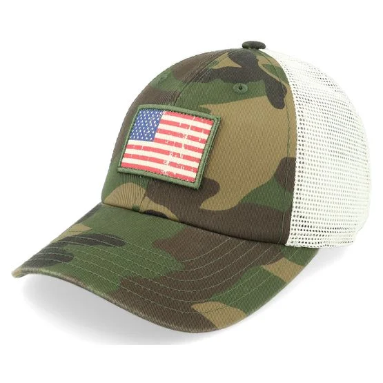 American Needle - Camo trucker Czapka Z Daszkiem - USA Ballpark Mesh Ivory/Camo Trucker @ Hatstore