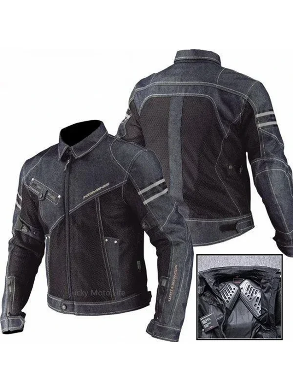 AliExpress - Jacke Frühling Atmungsaktive Denim Mesh Racing Ride Hochleistungs-Fallschutzkleidung Motorradjacke