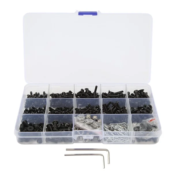522PCS RC skruvsats universell RC skruvsortiment för Traxxas för Axial 1/8 1/10 RC bilar