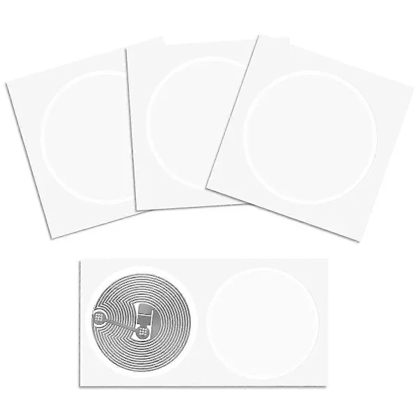 100 stk. NFC Ntag216 Klistermærker Ntag216 NFC Tags NFC 216 Tag Ntag216 NFC Kort 13.56Mhz NFC Tag Klistermærker