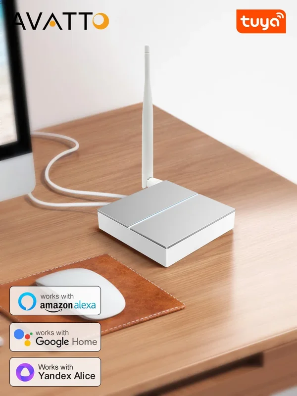 AliExpress - AVATTO Tuya ZigBee Gateway mit Antenne Smart Gateway Bridge Wired Mesh Hub Home Automation Funktioniert mit Alexa Google Home