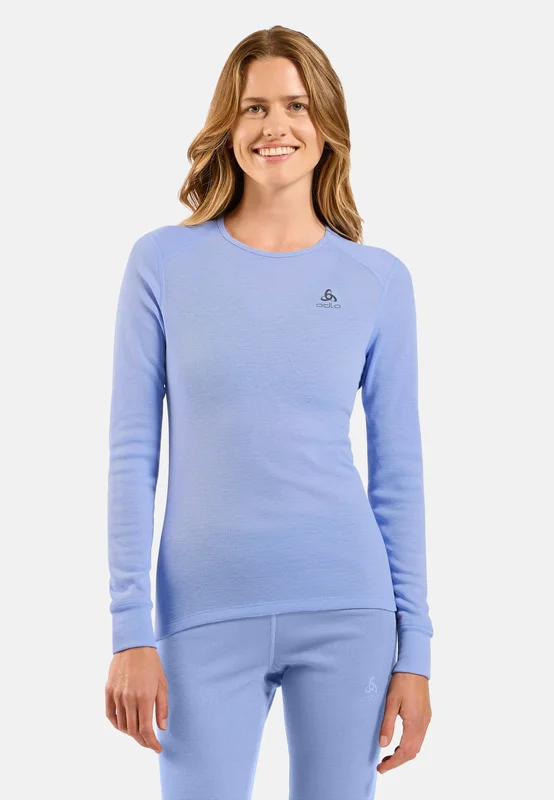 Odlo Active Warm Base Layer Shirt für Damen, XS, blau
