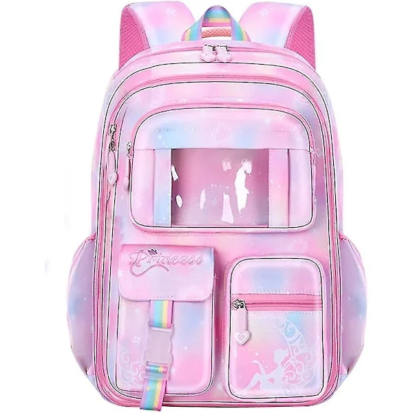 Barnryggsäck Flickors Skolväskor Skolväskor Utomhus Reseryggsäckar Förskoleväskor Ryggsäck Pink L
