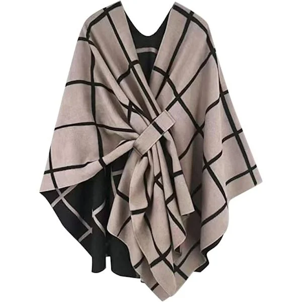 Dame sjal cape cardigan egnet til efterår og vinter dame tæppe