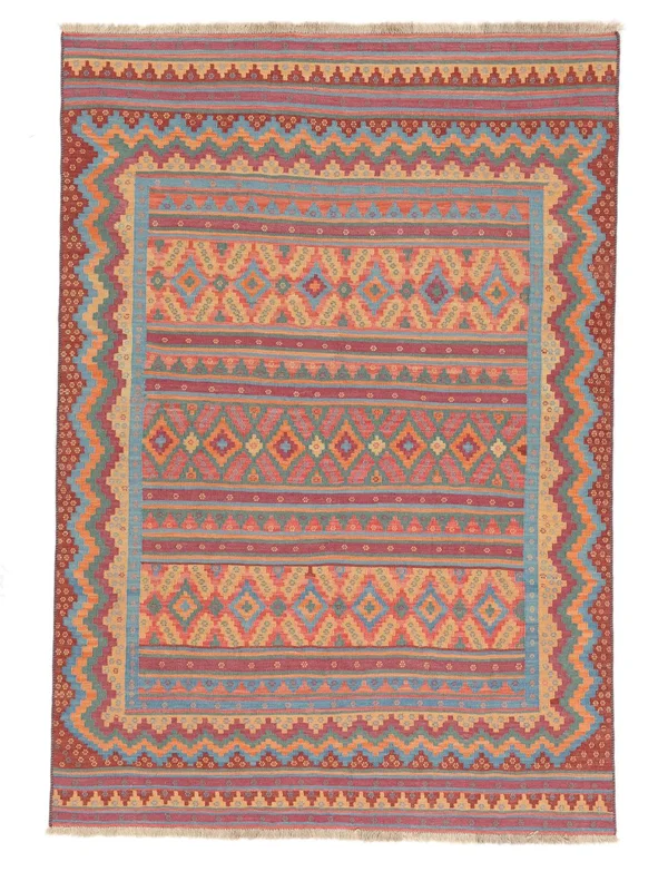 Orientalisk Kilim Sirdjan Matta 162X231 Brun/Mörkröd (Ull, )
