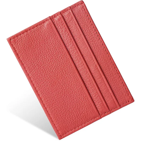Credit Card Holder Wallet, RFID Blocking Leather Slim Wallet, Slim Simple Credit Card Holder Card Protector, Pocket Wallet for Men, Women