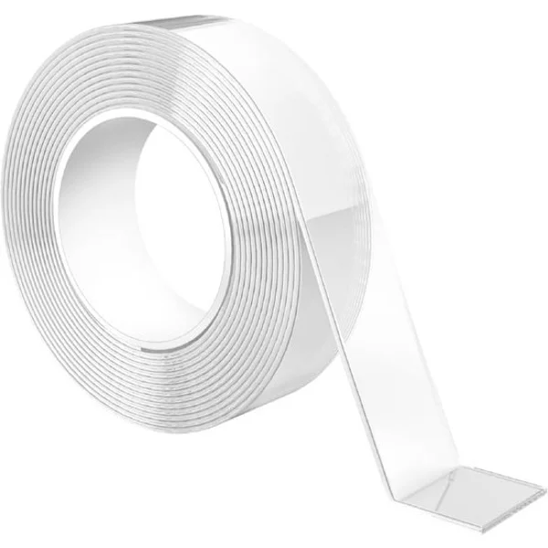 Dubbelhäftande tejp - Transparent dubbelhäftande tejp - Kraftig tejp - 2 mm tjock - 300 cm × 2 cm
