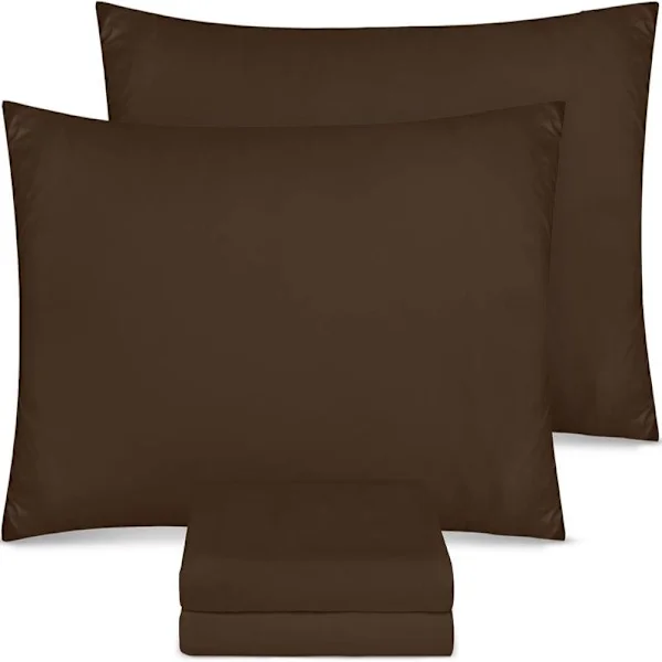 Örngott 4-pack - Standardstorlek 50x75 cm - 100% borstade mikrofiber örngott med kuvertstängning - Skrynkel-, bleknings- och fläckbeständiga örngott
