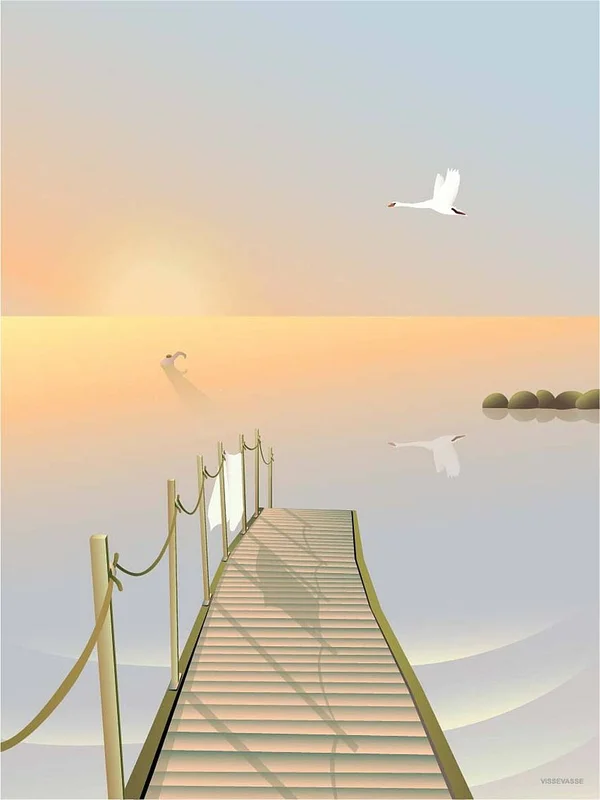 ViSSEVASSE Plakat 'Bathing Bridge' 30 x 40 cm, Tøj & Bolig, Boliginteriør, Plakater & Rammer
