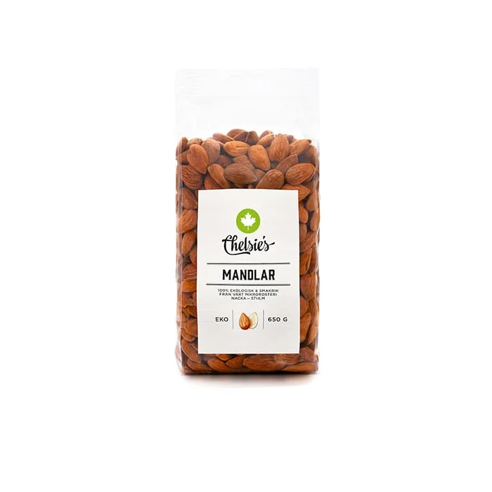 Chelsie s Organic Gourmet Prod Mandlar 650g
