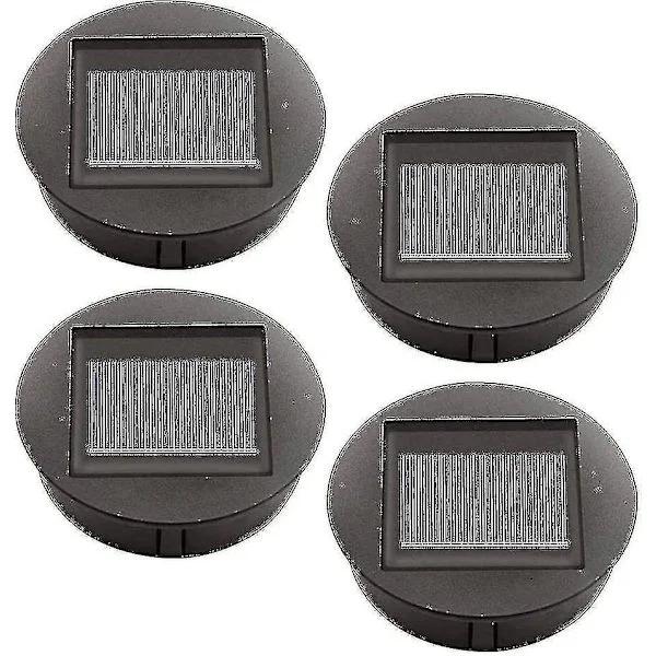 4 deler utskiftbare solcellelamper med LED-lys, utskiftning av solcellelamper, LED-deksel