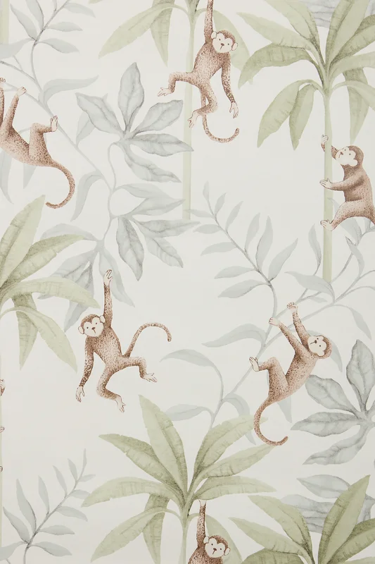 Newbie | Tapet Jungle Friends Hvit ONE SIZE | Baby