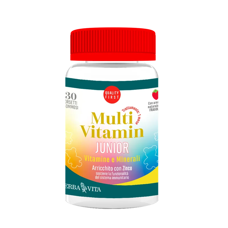 Erba Vita Multivitamin Junior Vitamine E Minerali 30 Orsetti