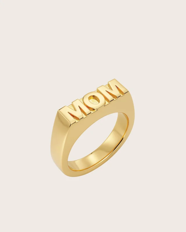 Edblad Signet Ring MOM Gold Kultainen Korut Tytöt - Kids Brand Store