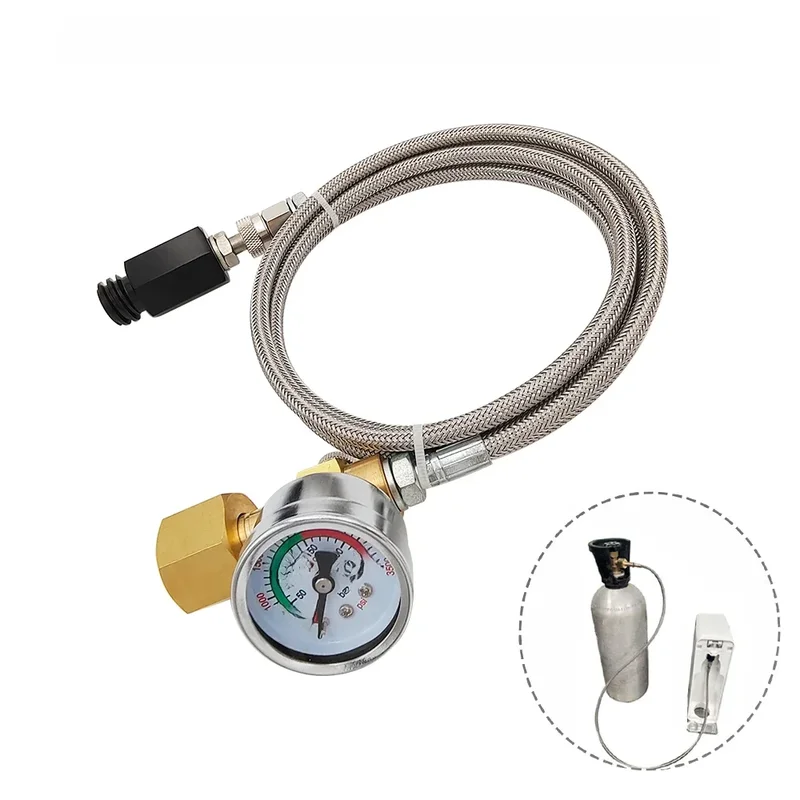 AliExpress - Soda External Co2 precious W/ Steel Braid Hose Kit for Sodatream Machine Fizzy Rotterdam kling water clicks Maker,W21.8-14 CGA320 