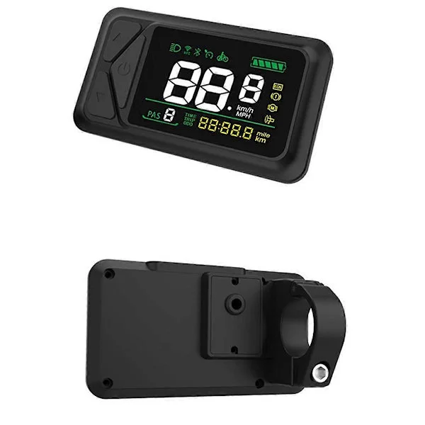 E-cykeldisplay 36V 48V 60V E-03N LCD-display 5-stifts elektrisk skoter Smart LCD-färgskärmsmätare med SM-kontakt