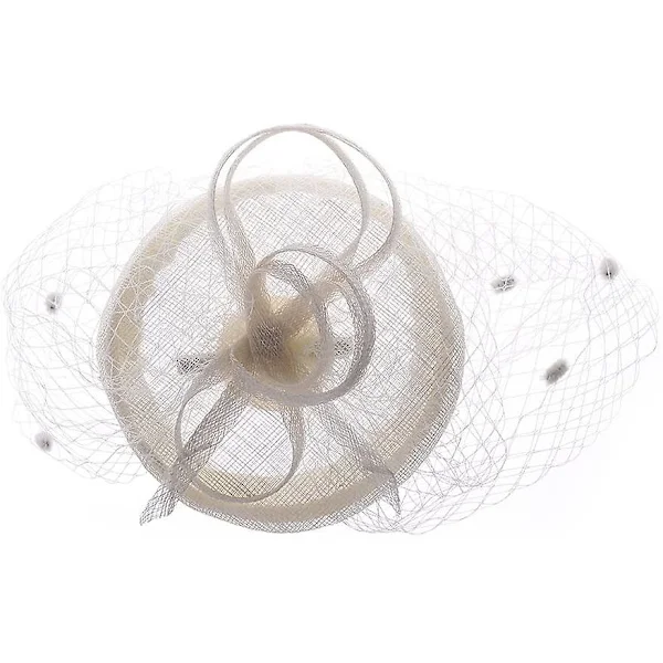 Dame fascinator hat med slør bryllupshat fest hat pilleæske hat bowler hat mini top hat