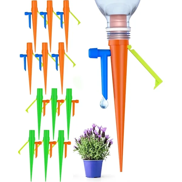 New Self-Watering Spikes, Plant Watering Spikes with Slow Release Control Valve, Automatic Watering System, Plant Watering Devices