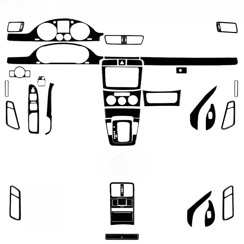 AliExpress - Für Volkswagen Passat B6 2006-2011 Klavier Schwarz Getriebe Shift Air Outlet Fenster Lift Panel Trim Set Auto Innen zubehör Aufkleber